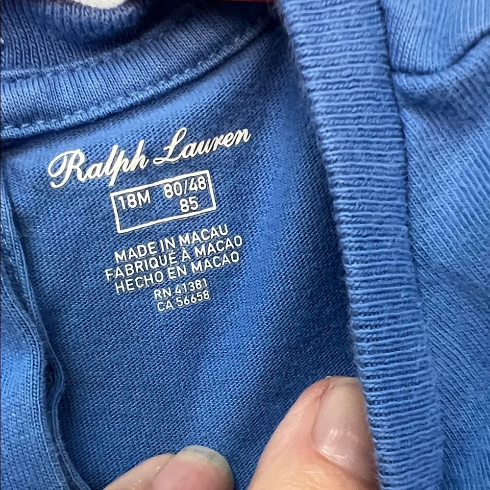 Baby girls Ralph Lauren Blue‎ Polo Bear Dress